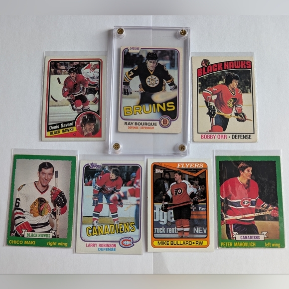 NHL Other - Vintage 70s/80s Hockey Card Lot- Bobby Orr Chicago, Bourque, Savard, Mahovlich
